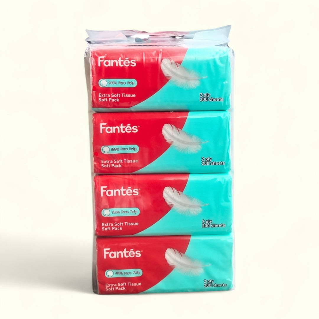 Fantes Facial Tissue Soft Pack 4x200s