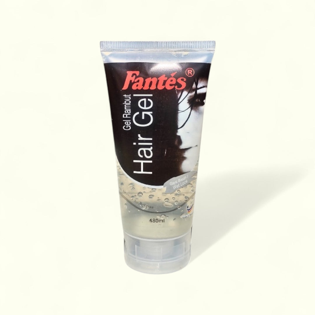 Fantes Hair Gel 180ml — Professional Styling Gel for All Hair Types and Long-Lasting Hold