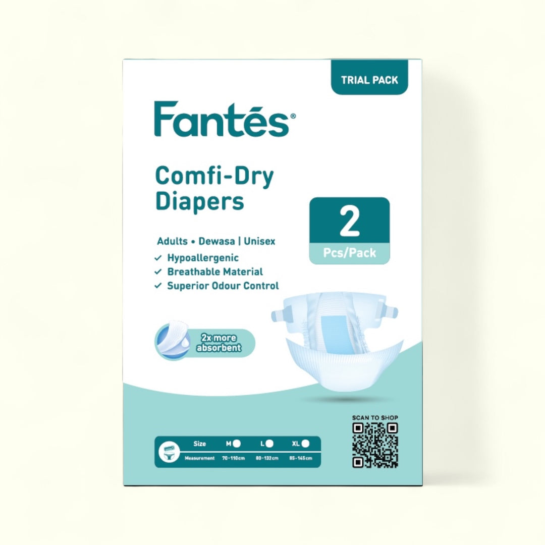 Fantes Comfi-Dry Adult Diapers Tape Trial Pack 2pcs