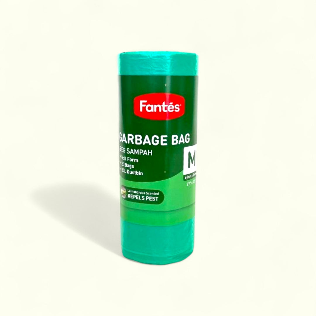 Fantes Garbage Bag with Lemongrass Scent – Durable Scented Trash Liners for Home