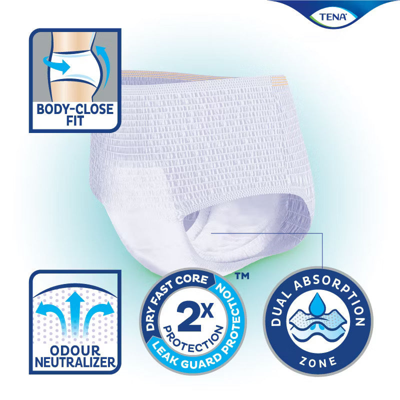 TENA Value Adult Diaper (Pants) for Reliable Comfort and Incontinence Protection - M10/L10/XL8