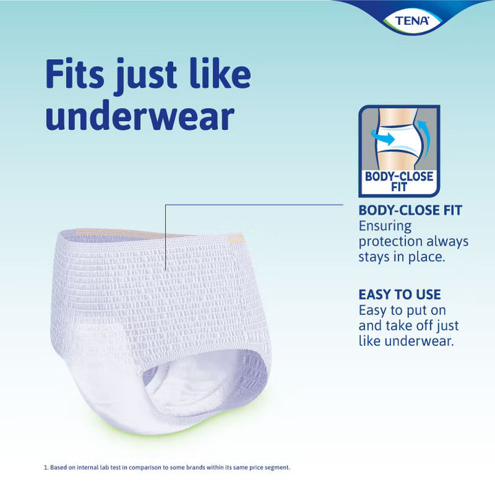 TENA Value Adult Diaper (Pants) for Reliable Comfort and Incontinence Protection - M10/L10/XL8