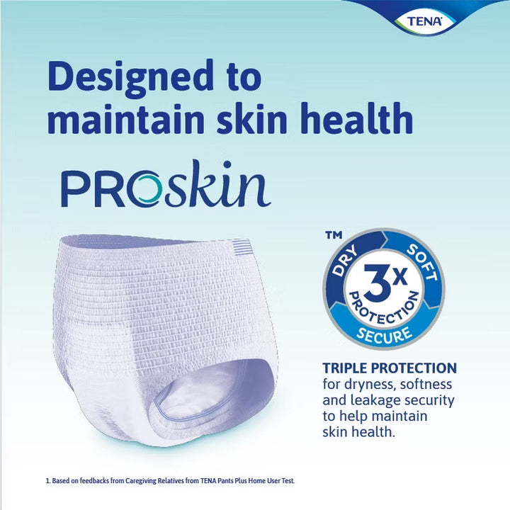 TENA Pants Plus Incontinence Pull-Up Pants for Adults — Premium Protection and Comfort - M9/L8/XL12