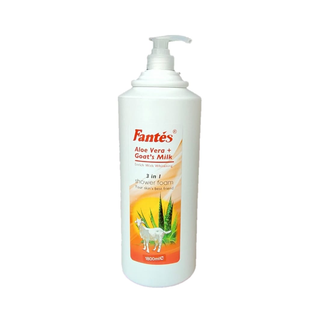 Fantes Shower Foam Goats Milk 1800ML Aloe Vera