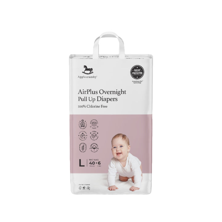 Applecrumby Airplus Overnight Pull Up Diapers L40 + 6 Mega