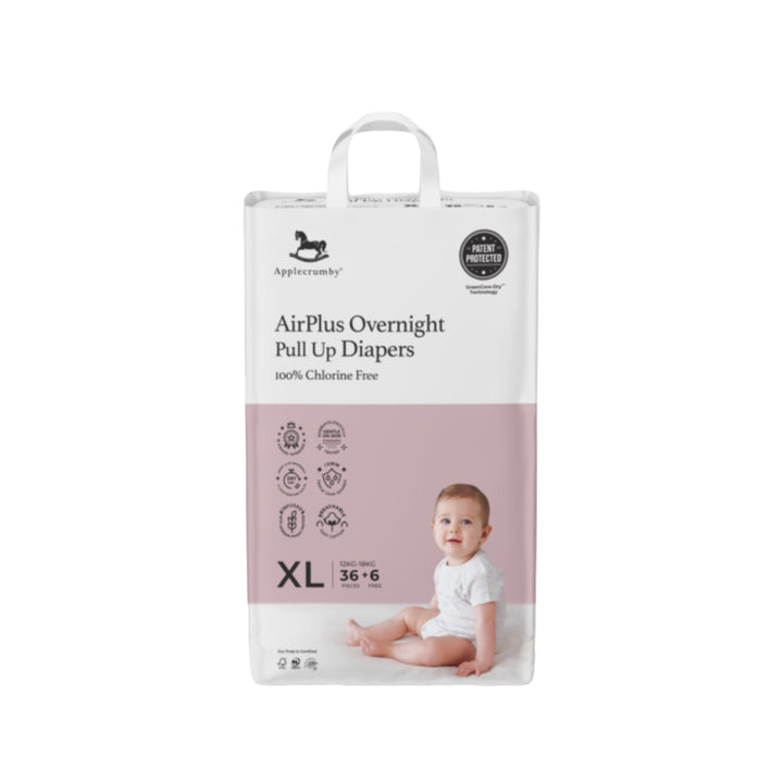 Applecrumby Airplus Overnight Pull Up Diapers XL36 + 6 Mega