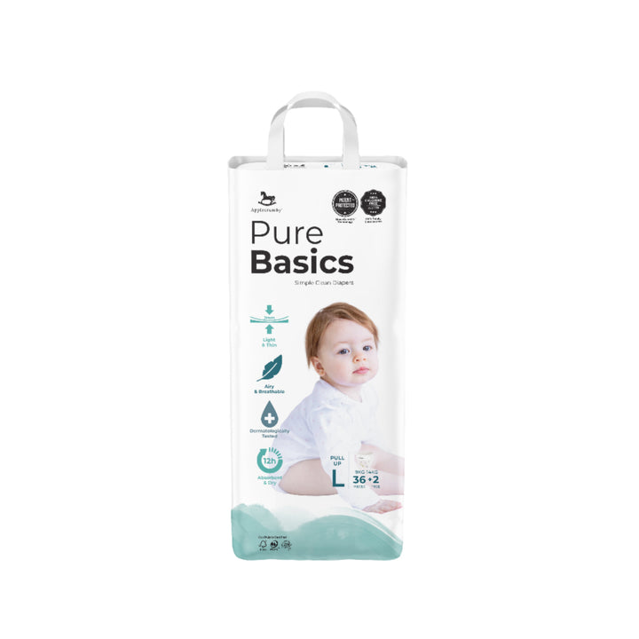 Applecrumby Purebasics Pull Up Diaper L36 + 2 - Baby & Kid
