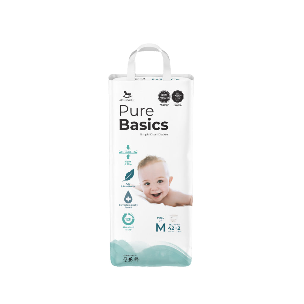 Applecrumby Purebasics Pull Up Diaper M42 + 2 - Baby & Kid