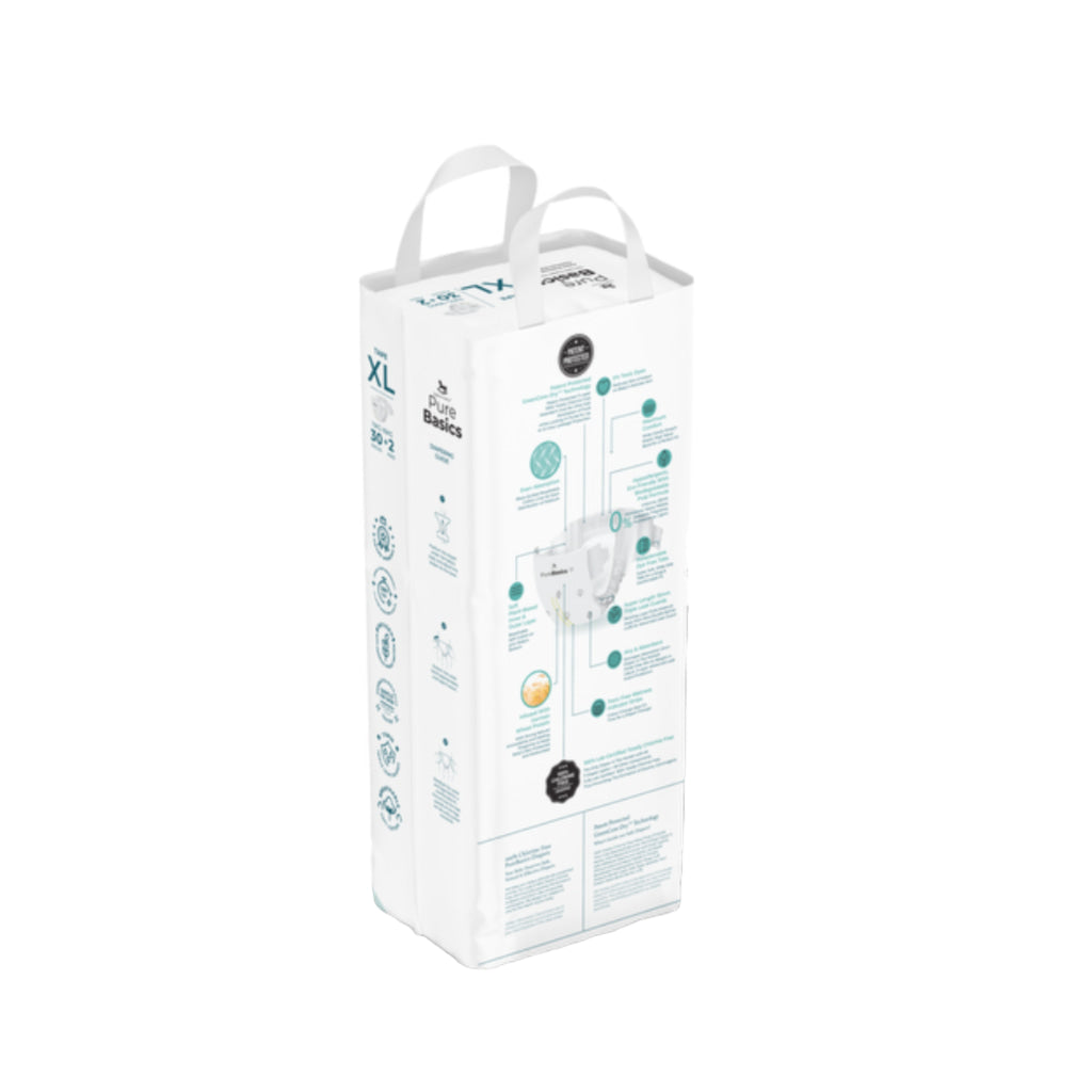 Applecrumby Purebasics Tape Diaper XL30 + 2 - Baby & Kid