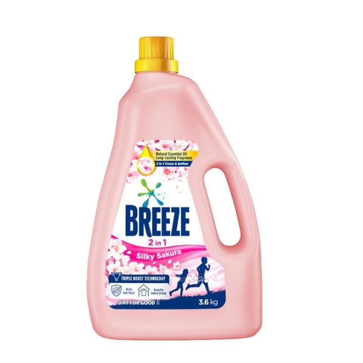 Breeze Liquid 2IN1 Silky Sakura 3.6kg - Laundry - Liquid