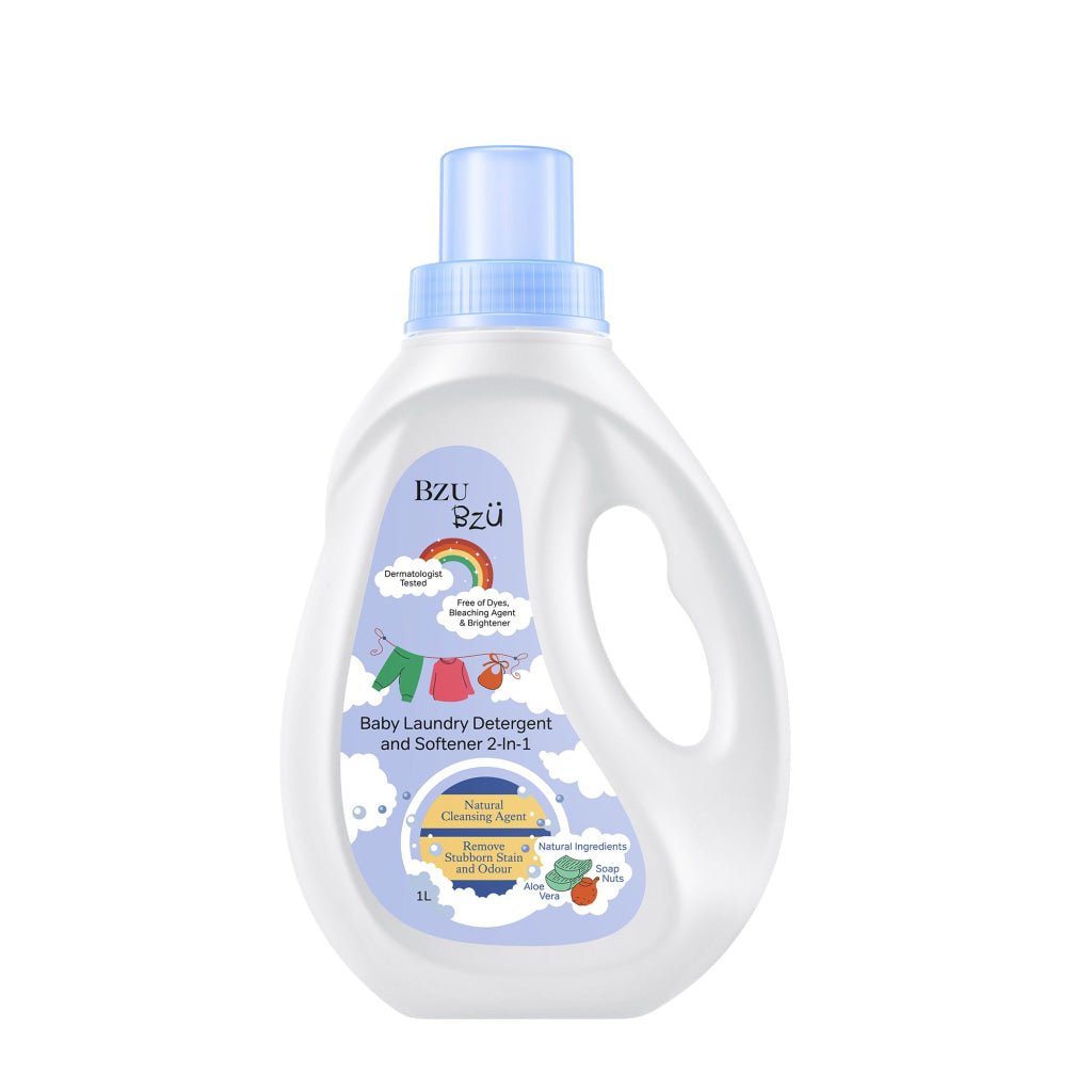 BzuBzu Baby Laundry Detergent Softener 2-In-1 1L - Laundry