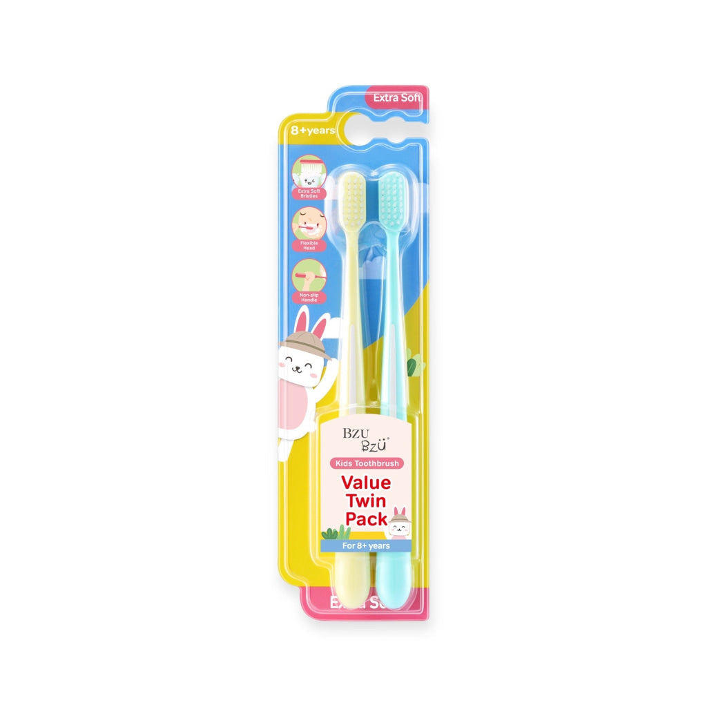 BzuBzu Kids Toothbrush For 8 + Years Twin Pack - Baby & Kid