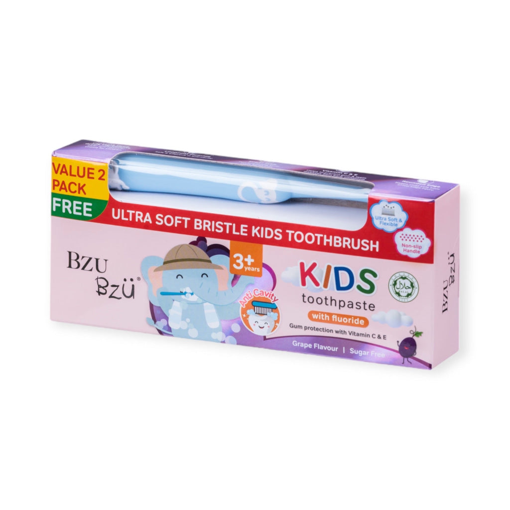 BzuBzu Kids Toothpaste Grape Bundle - Baby & Kid - Oral Care