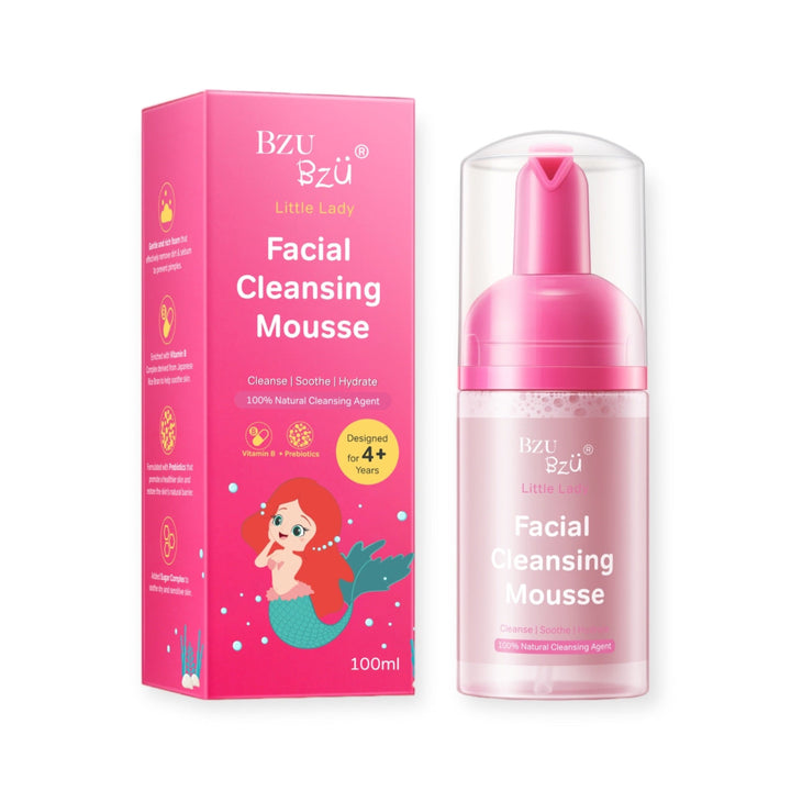 BzuBzu Little Lady Facial Cleansing Mousse 100ML - Baby &