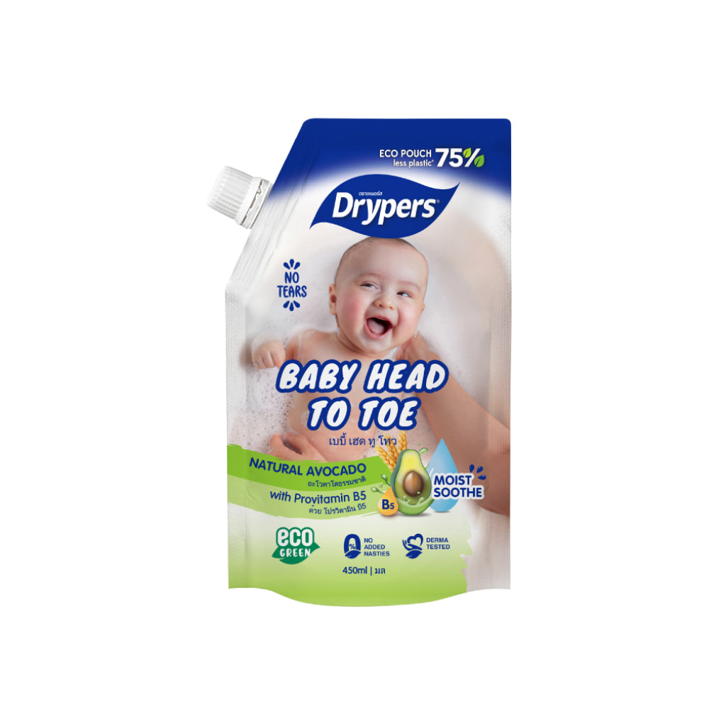 Drypers Baby Head to Toe 450ml Avo - Baby & Kid - Body