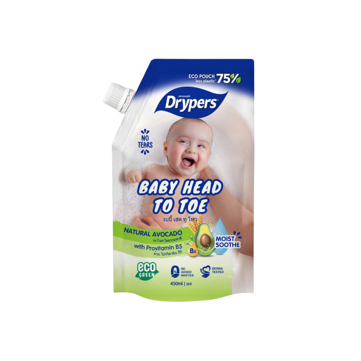 Drypers Baby Head to Toe 450ml Avo - Baby & Kid - Body
