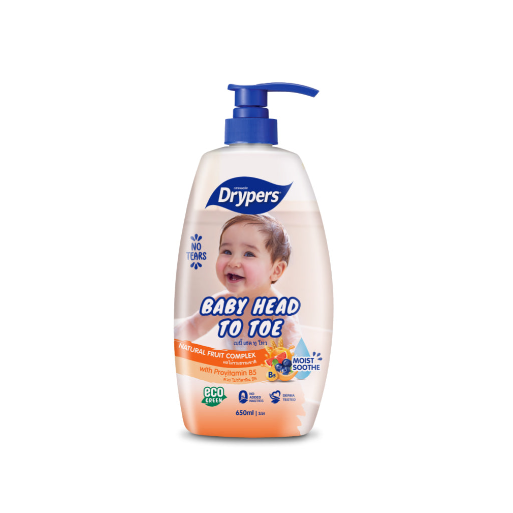 Drypers Baby Head To Toe 650ml Fruit Complex - Baby & Kid
