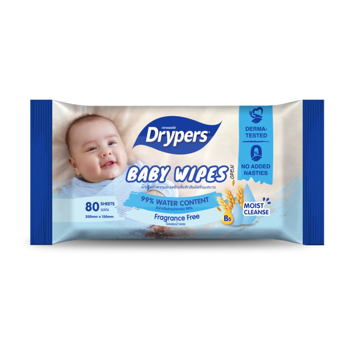 Drypers Baby Wipes Oat Fragrance Free 80s - Baby & Kid