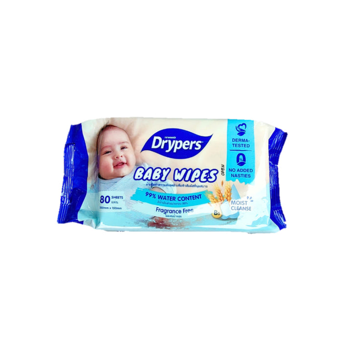 Drypers Baby Wipes Oat Fragrance Free 80s - Baby & Kid