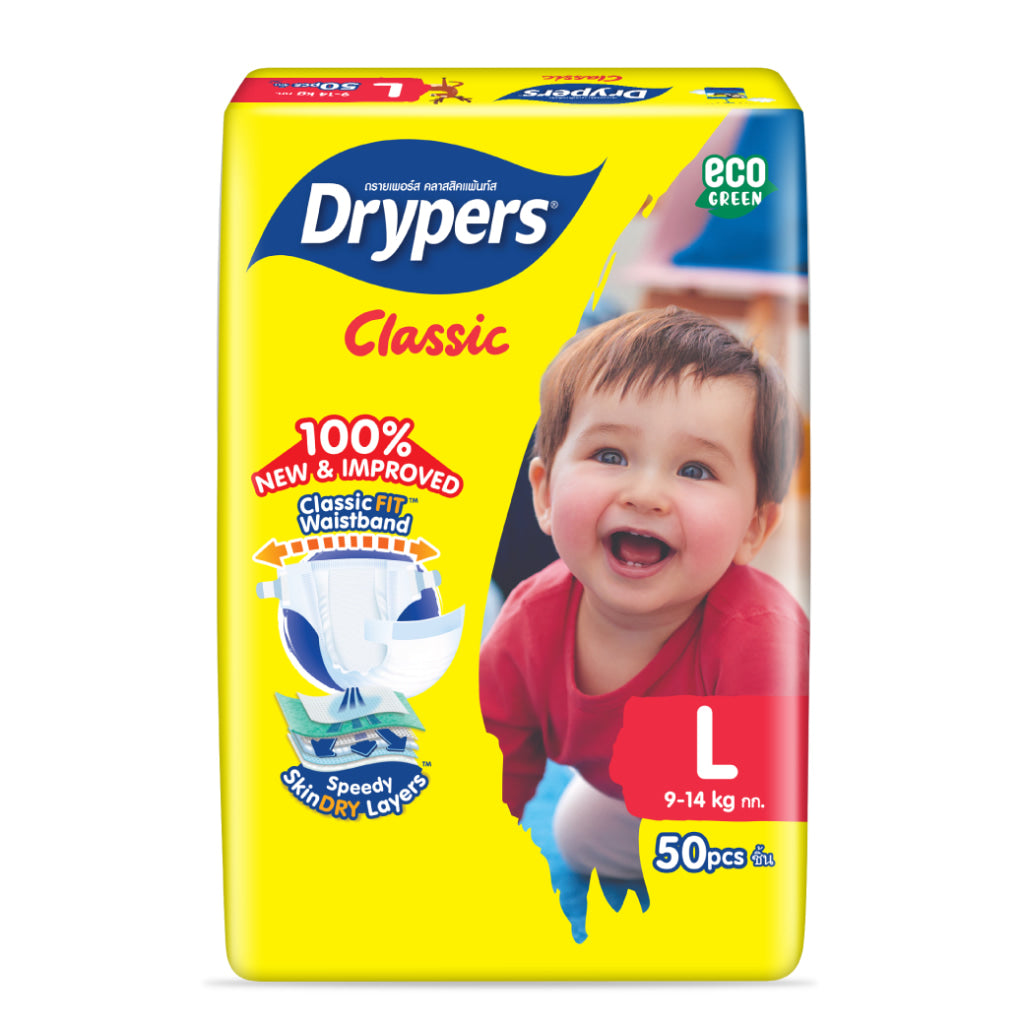 Drypers Classic L Mega 50s - Baby & Kid - Diapers
