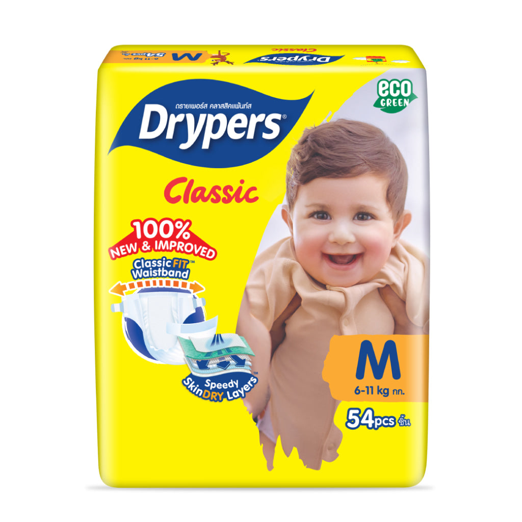 Drypers Classic M Mega 54s - Baby & Kid - Diapers
