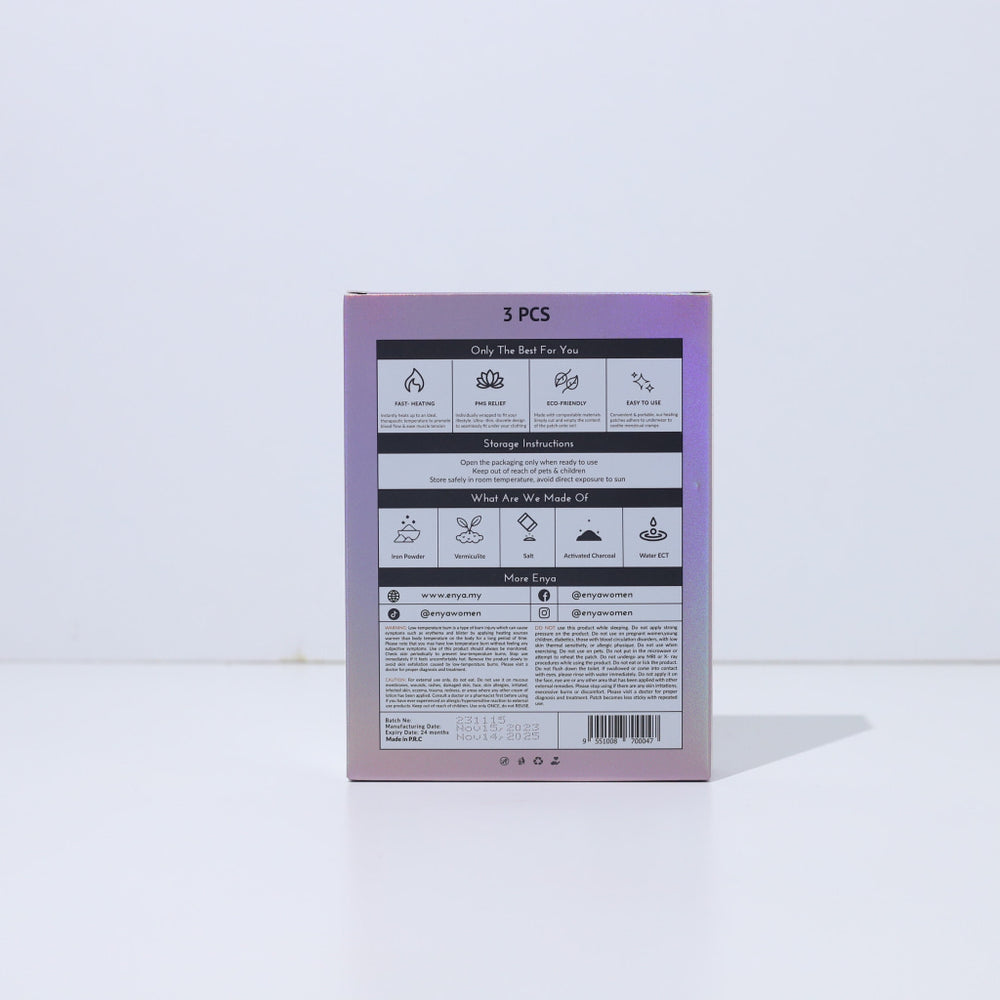 Enya Heating Patch 3 Pcs - Wellness - Feminine Pad & Wash