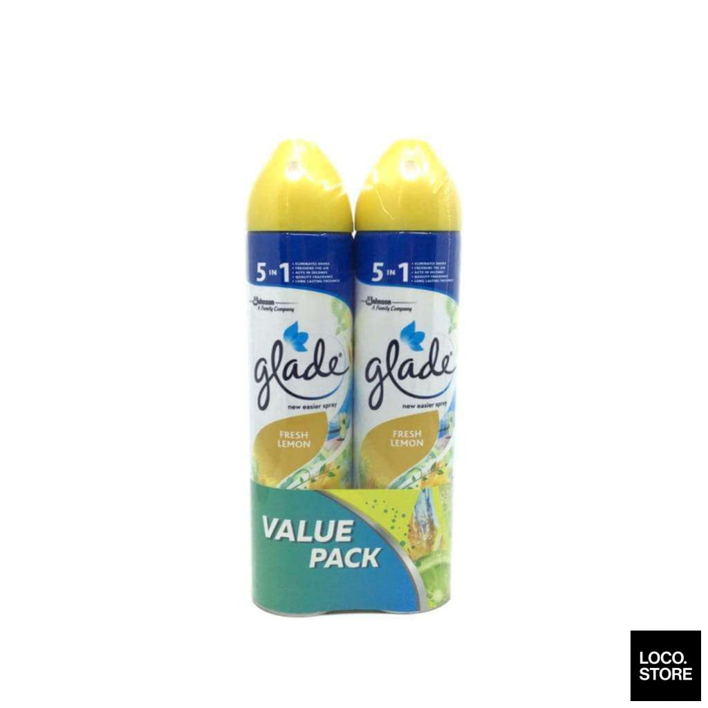 Glade Aerosol Fresh Lemon (TwinPack) 320ml X 2 - Household