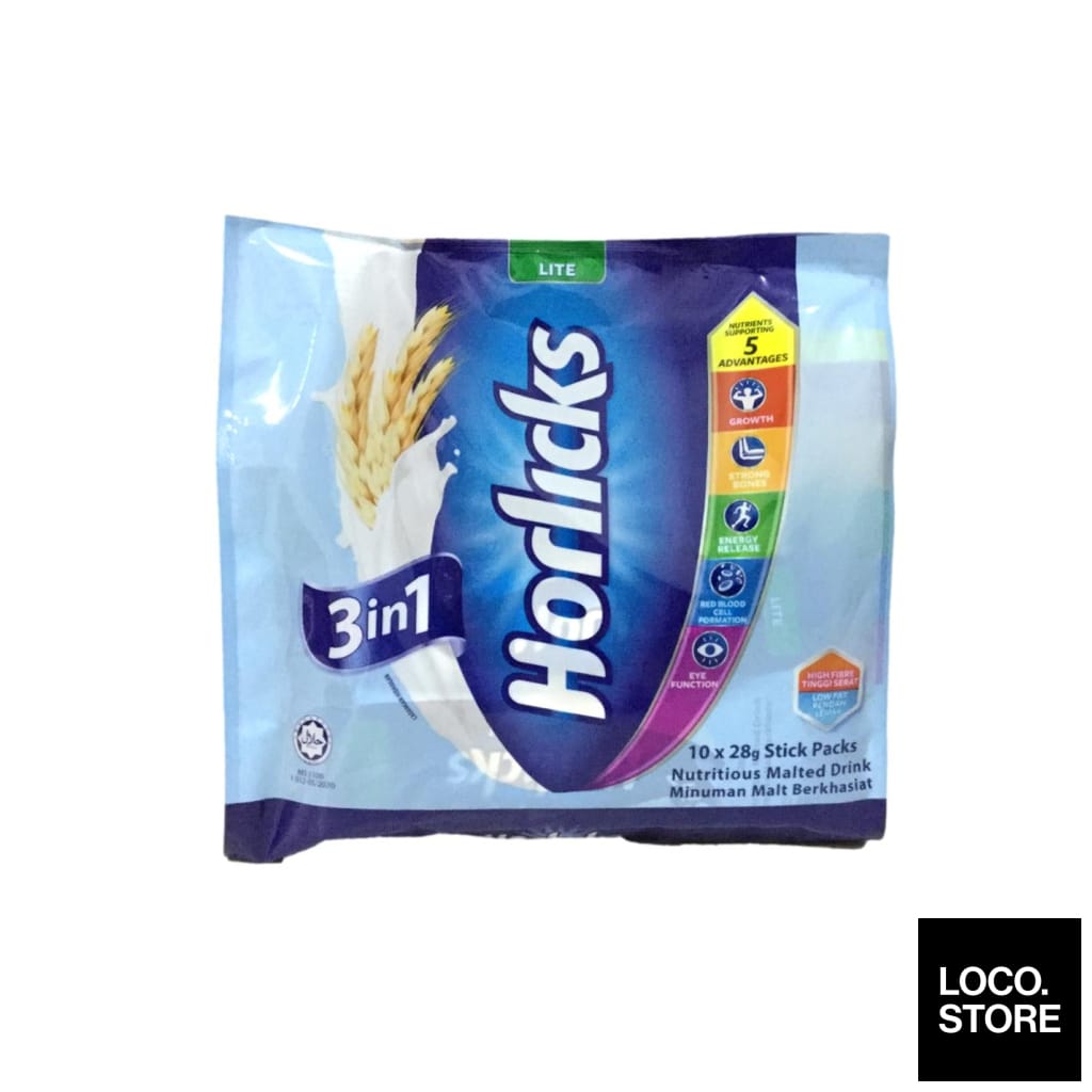 Horlicks 3In1 Lite Powder 10X28G - Beverages