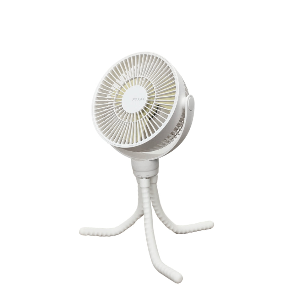 Jisulife Octopus Flexible Tripods Fan 4000 Mah White