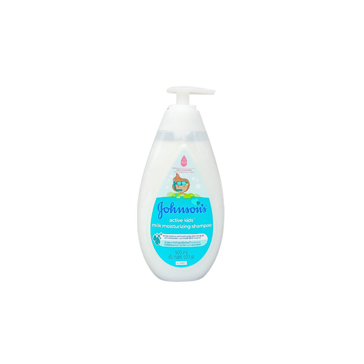 Johnsons Active Kids Milk Moisturizing Shampoo 500ml - Baby