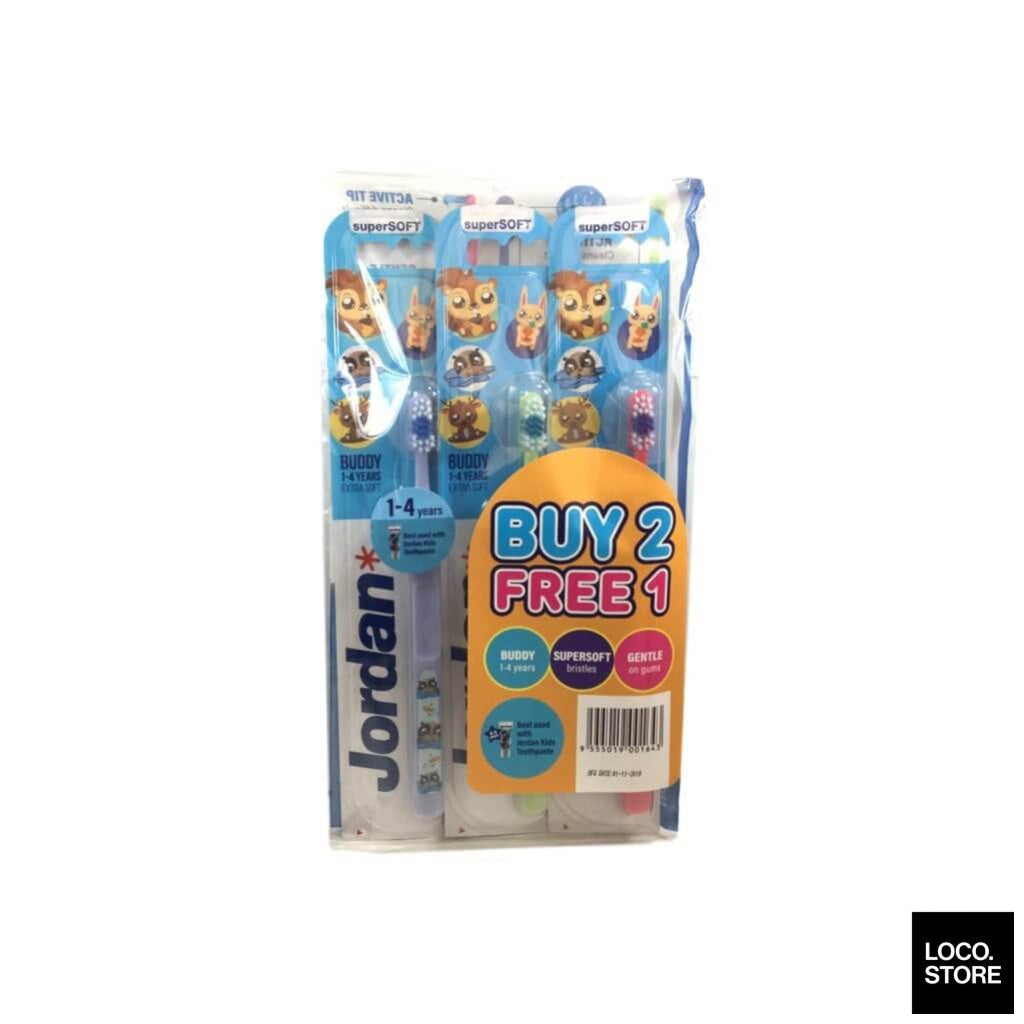 Jordan Buddy 1-4 Soft 2 + 1 free - Oral Hygiene