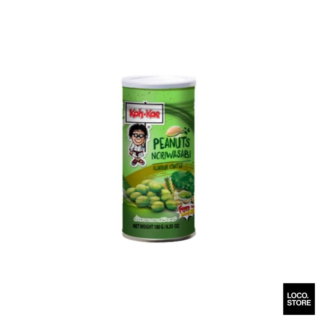 Koh Kae Peanut Nori Wasabi Flavour Coated 180g (Can) - 