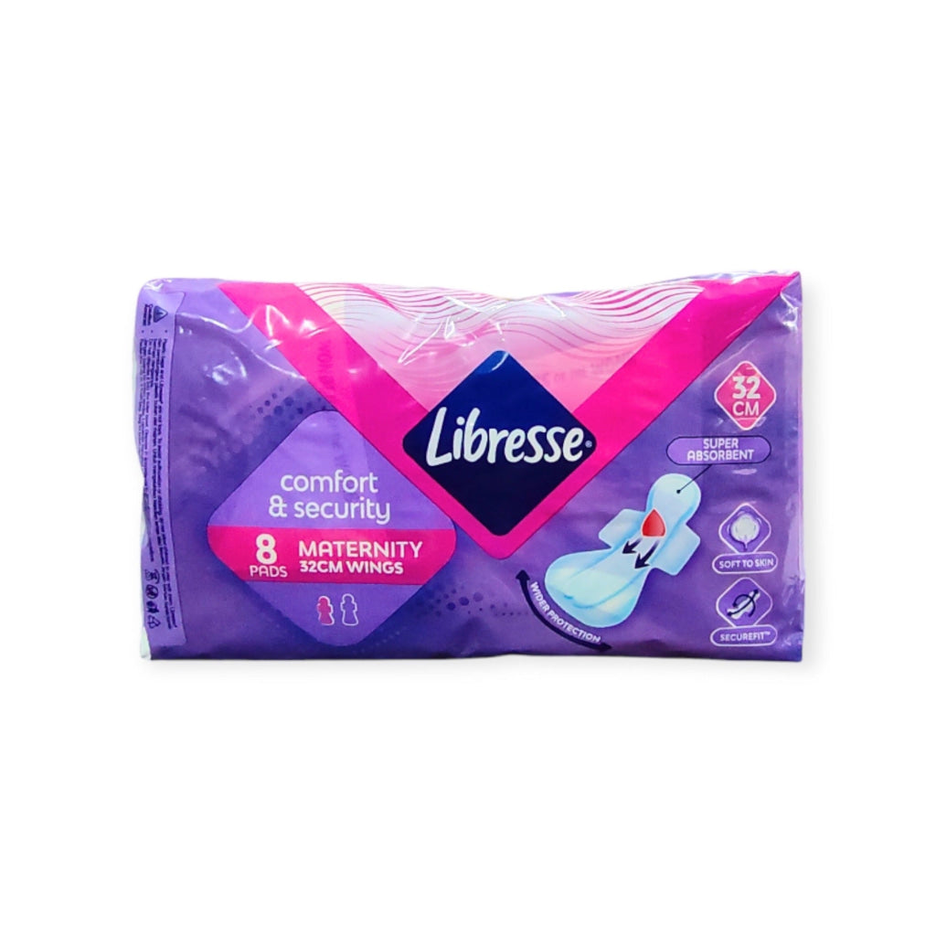 Libresse Maternity WB Night Wing 32cm 8s - Wellness