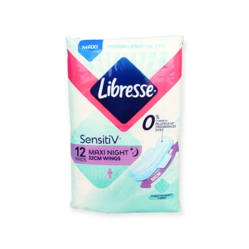Libresse SensitiV Maxi Night Wing 32cm 12s - Wellness
