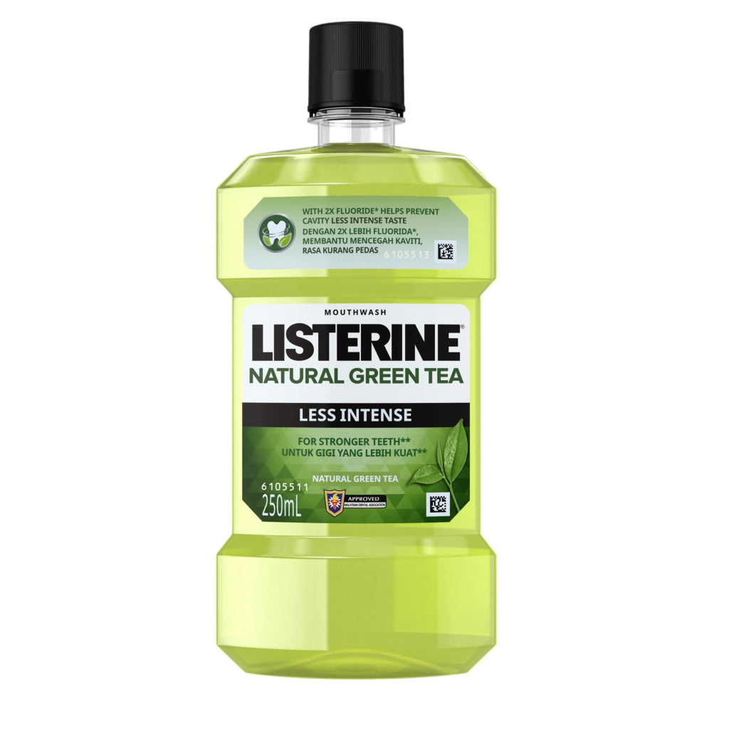 Listerine Mouth Wash Green Tea Less Intense 250ml - Oral