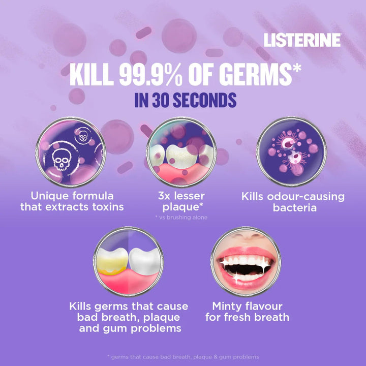 Listerine Mouth Wash Total Care Less Intense 250ml - Oral