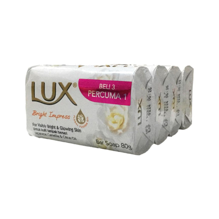 Lux Bright Impress Bar Soap 4X80G - Bath & Body