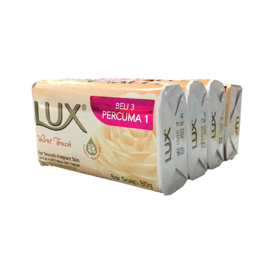 Lux Velvet Touch Bar Soap 4X80G - Bath & Body