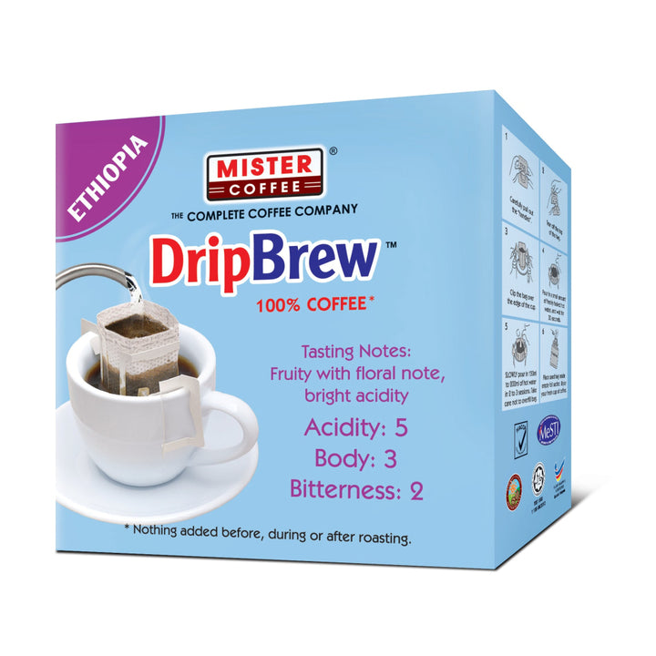 Mister Coffee DripBrew Ethiopia 5X10g - Beverages - Coffee