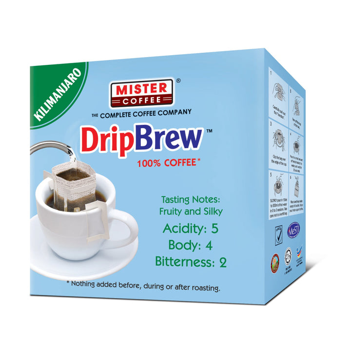 Mister Coffee DripBrew Kilimanjaro 5X10g - Beverages