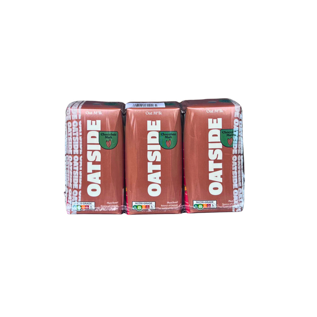 Oatside Chocolate Malt Oat Milk 200ML (Pack of 3)