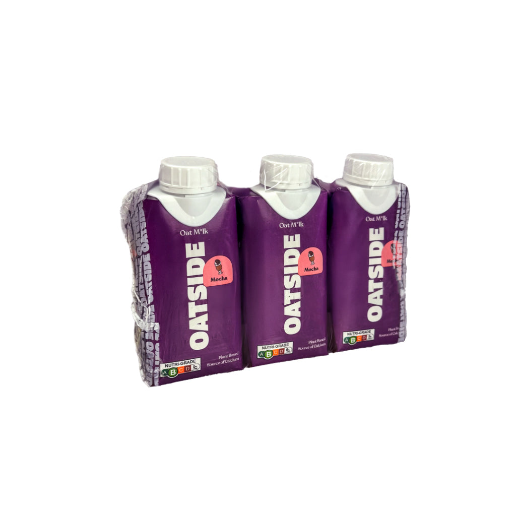 Oatside Coffee Mocha Oat Milk 200ML (Pack of 3) - Beverages