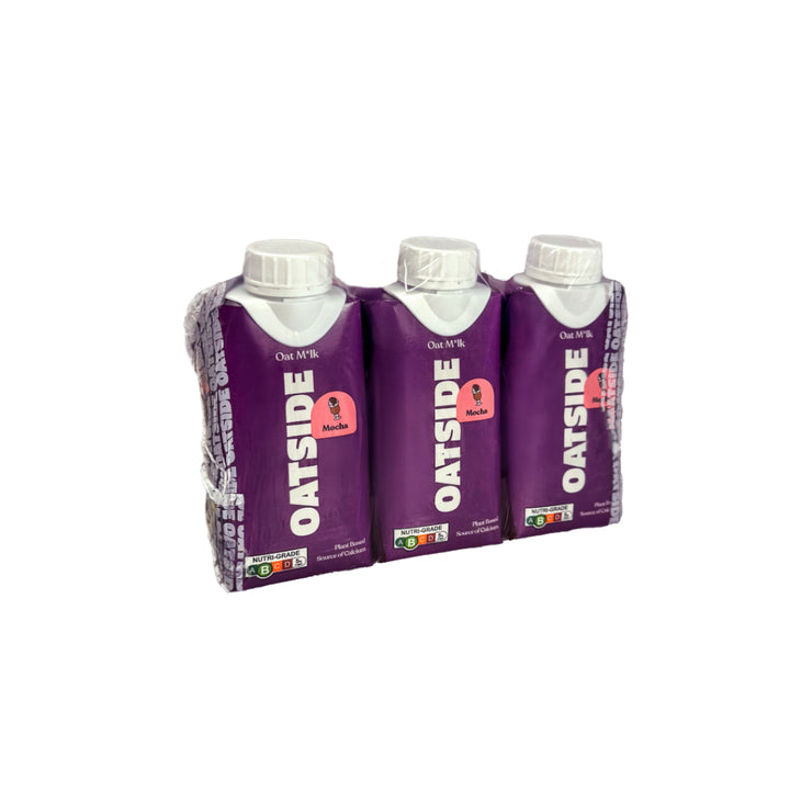 Oatside Coffee Mocha Oat Milk 200ML (Pack of 3) - Beverages