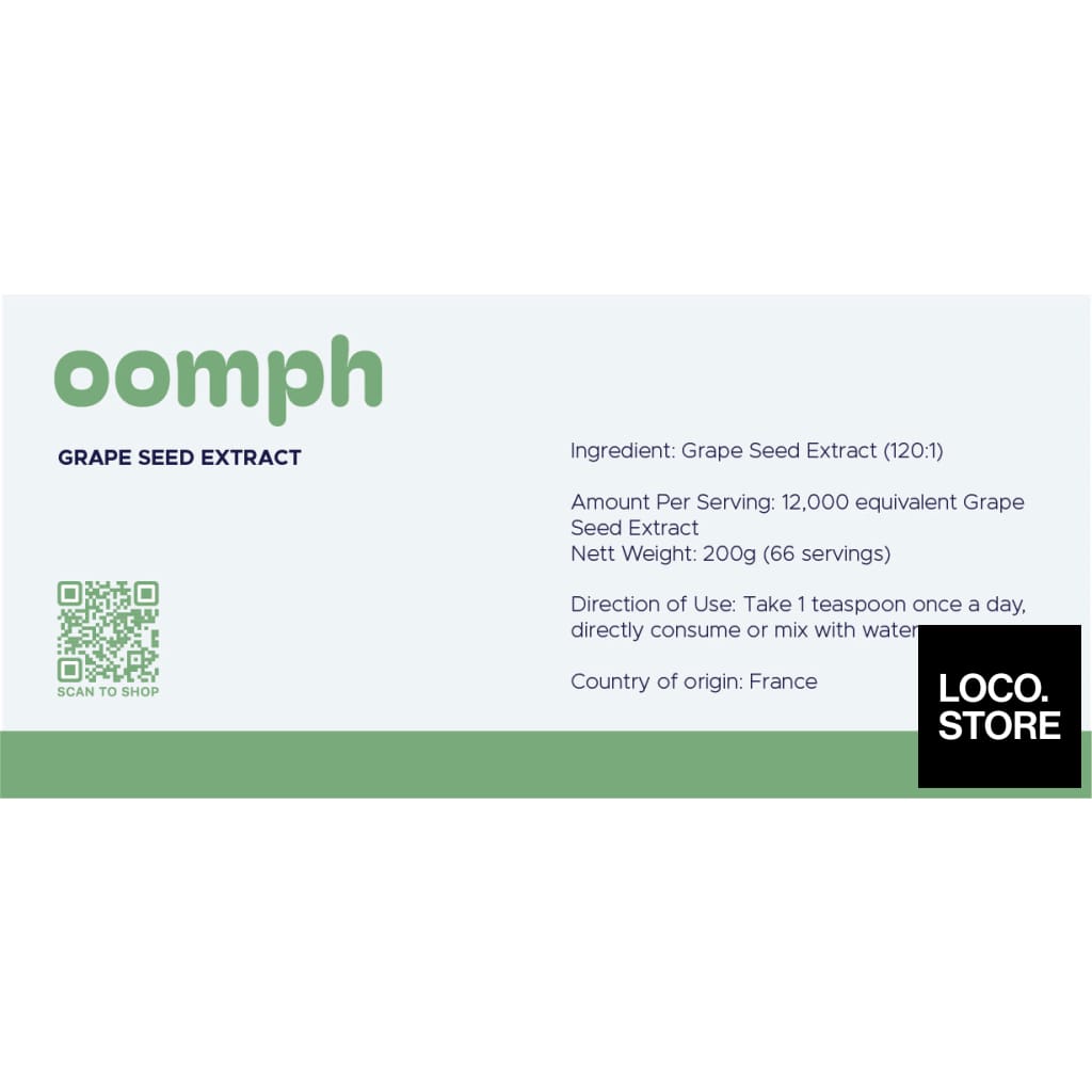 OOMPH Grape Seed Extract 200g - Nutrition Drinks & Shakes