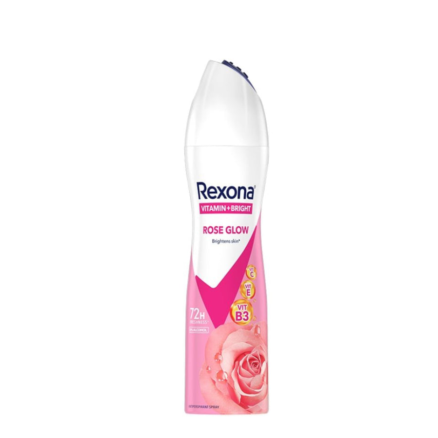 Rexona Deodorant Spray Women Rose Glow 135ml - Bath & Body