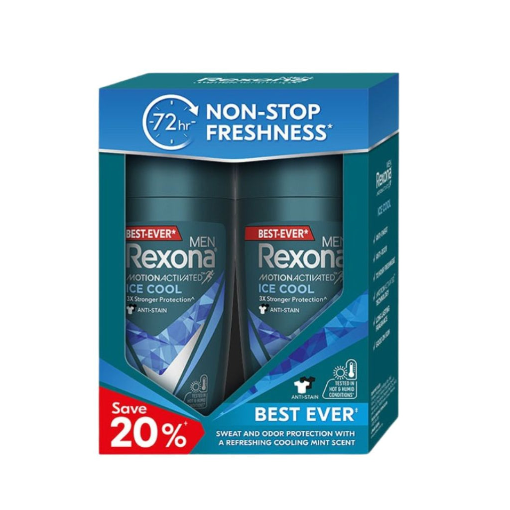Rexona Roll-On Men Twin Ice Cool 2X(45ml) - Bath & Body