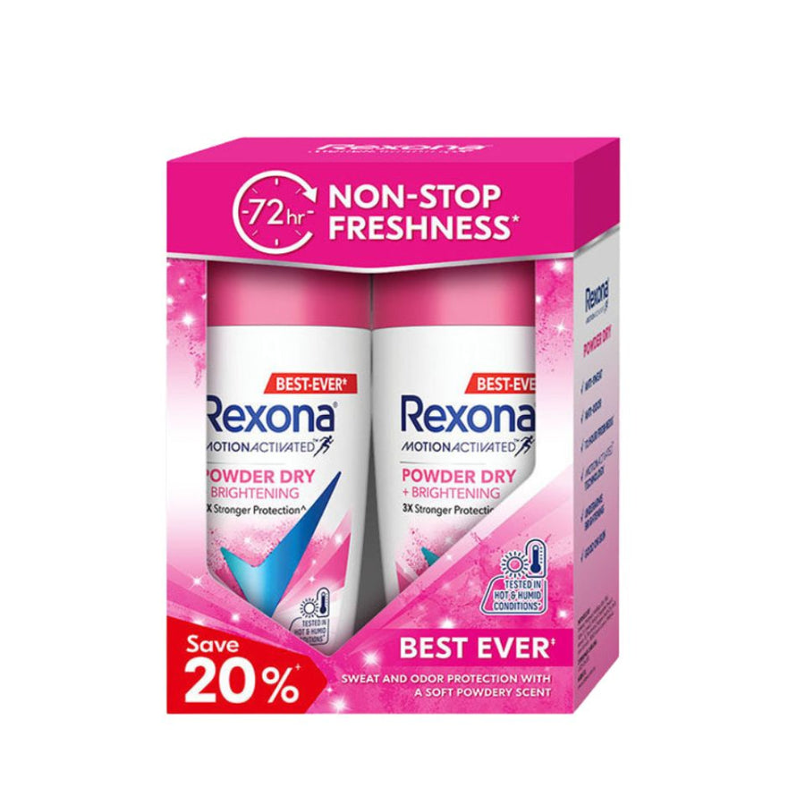 Rexona Roll-On Women - Powder Dry + Brightening (Twin) 45ml