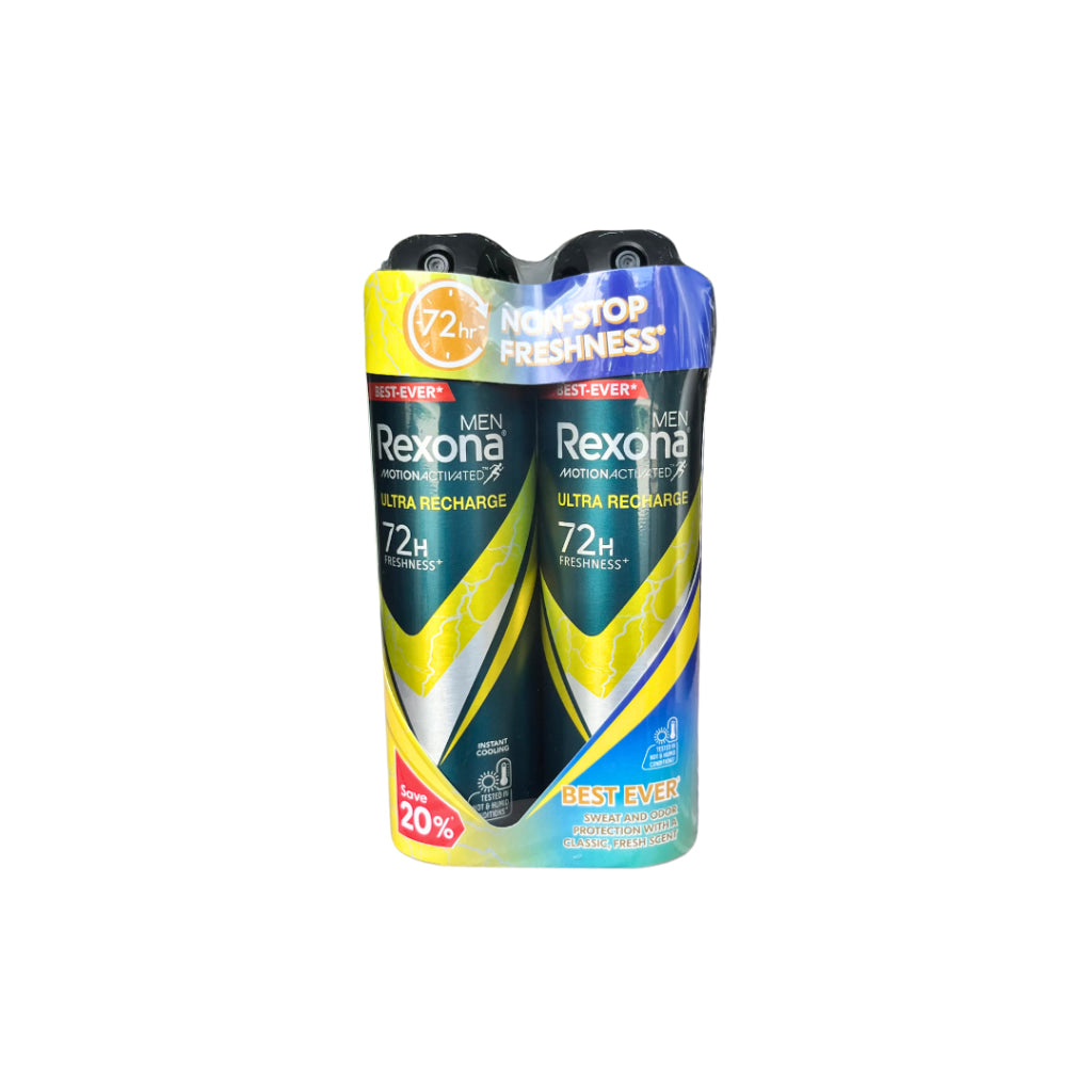 Rexona Spray Men - Ultra Recharge (Twin Pack) 135ml X 2