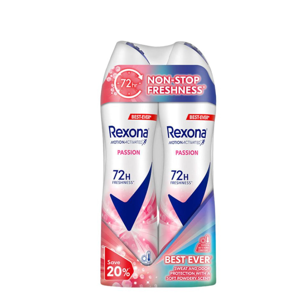 Rexona Spray Women - Passion (Twin) 135ml X 2 - Bath & Body