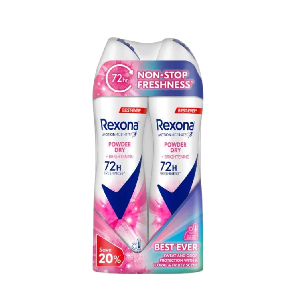 Rexona Spray Women - Powder Dry + Brightening (Twin) 135ml